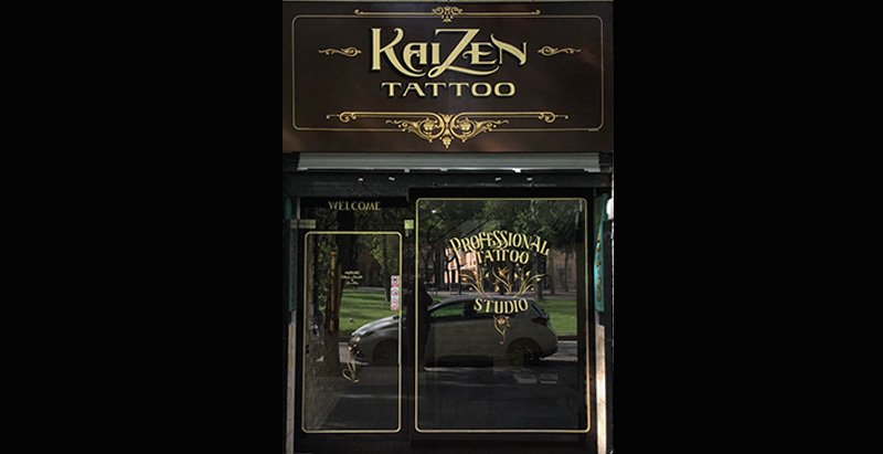 kaizen tattoo local pintado a mano