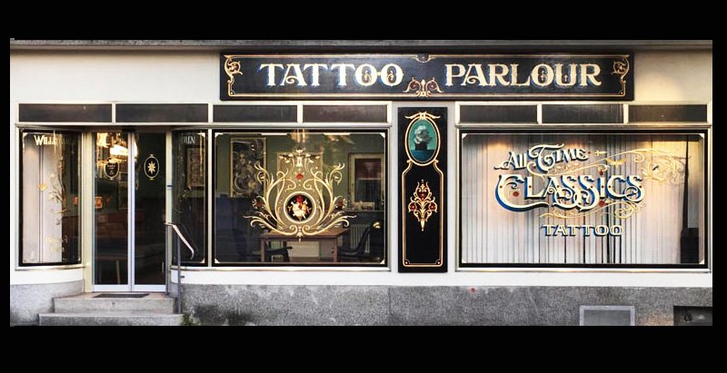 local tattoo parlour fileteado a mano