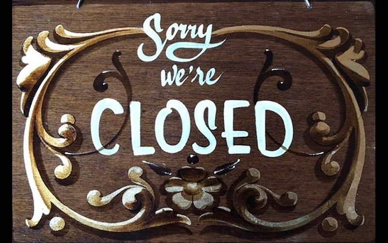soorrye we are closed cartel tienda fer